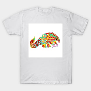 scaly anteater ecopop the armored armadillo T-Shirt